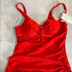 Anne Cole Bold Red Bra, 36b/c, nwt